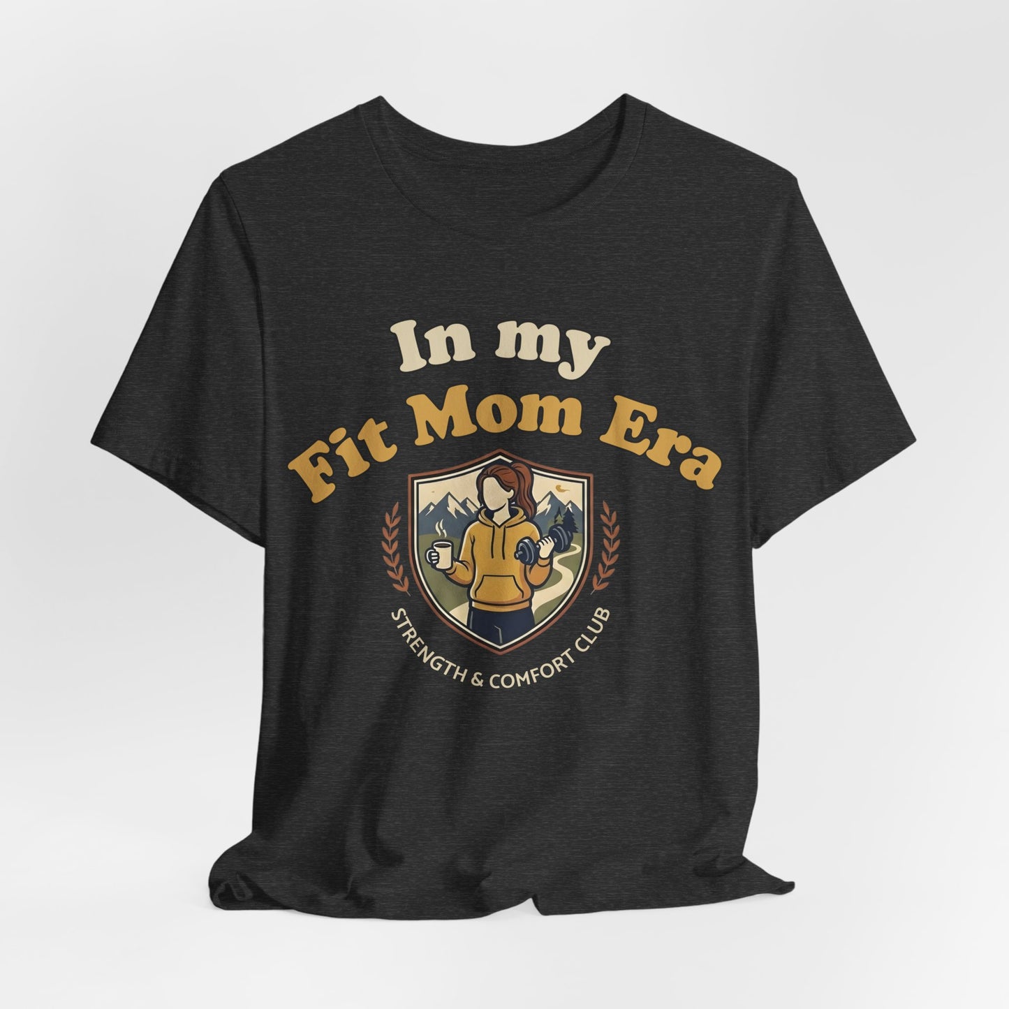 In My Fit Mom Era Hoodie, Fitness Mom Graphic, Strength & Comfort Club | Gym, Coffee, Retro Everyday Wear Hoodie Gift