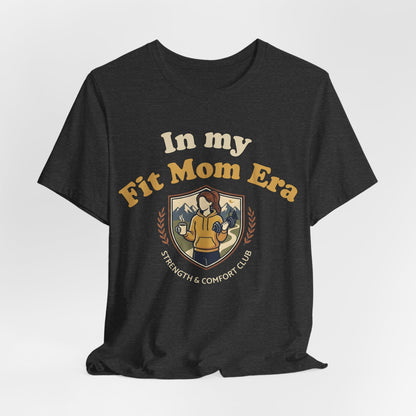 In My Fit Mom Era Hoodie, Fitness Mom Graphic, Strength & Comfort Club | Gym, Coffee, Retro Everyday Wear Hoodie Gift