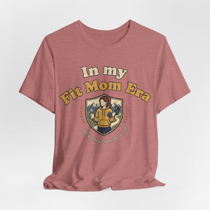 In My Fit Mom Era Hoodie, Fitness Mom Graphic, Strength & Comfort Club | Gym, Coffee, Retro Everyday Wear Hoodie Gift