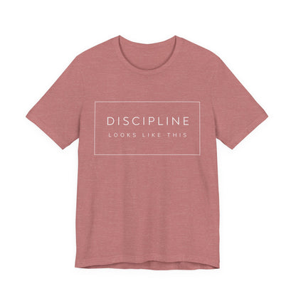 Discipline Looks Like This | Gym Motivation Shirt | Health Fitness Mindset, Workout Inspiration Tee, Gym Lover Gift