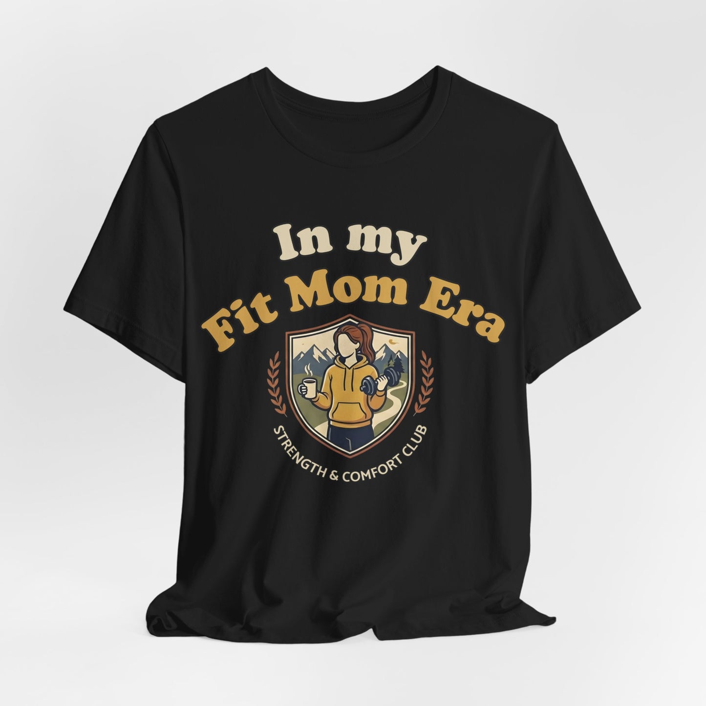 In My Fit Mom Era Hoodie, Fitness Mom Graphic, Strength & Comfort Club | Gym, Coffee, Retro Everyday Wear Hoodie Gift