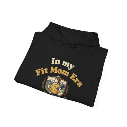 In My Fit Mom Era Hoodie, Graphic Sweatshirt for Active Moms | Fitness Mom Graphic, Strength & Comfort Club | Gym, Coffee, Retro Everyday Wear Gift